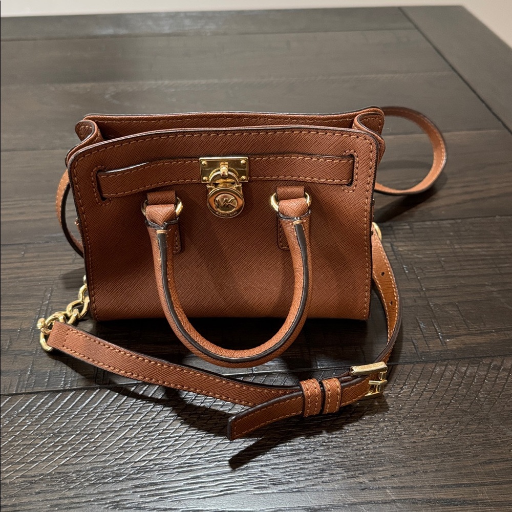 Michael Kors Mini Hamilton - Brown Crossbody Bag